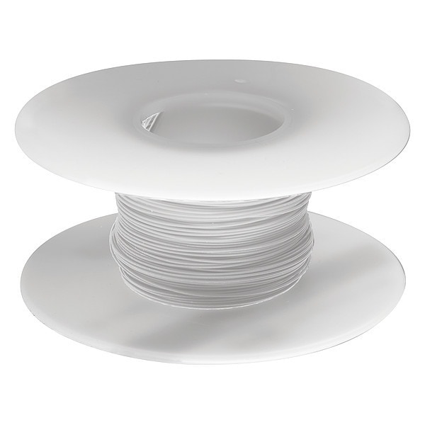 Alambre para envolver en carrete, calibre 30 AWG, blanco, Kynar(R), 1,000 pies - R30W-1000