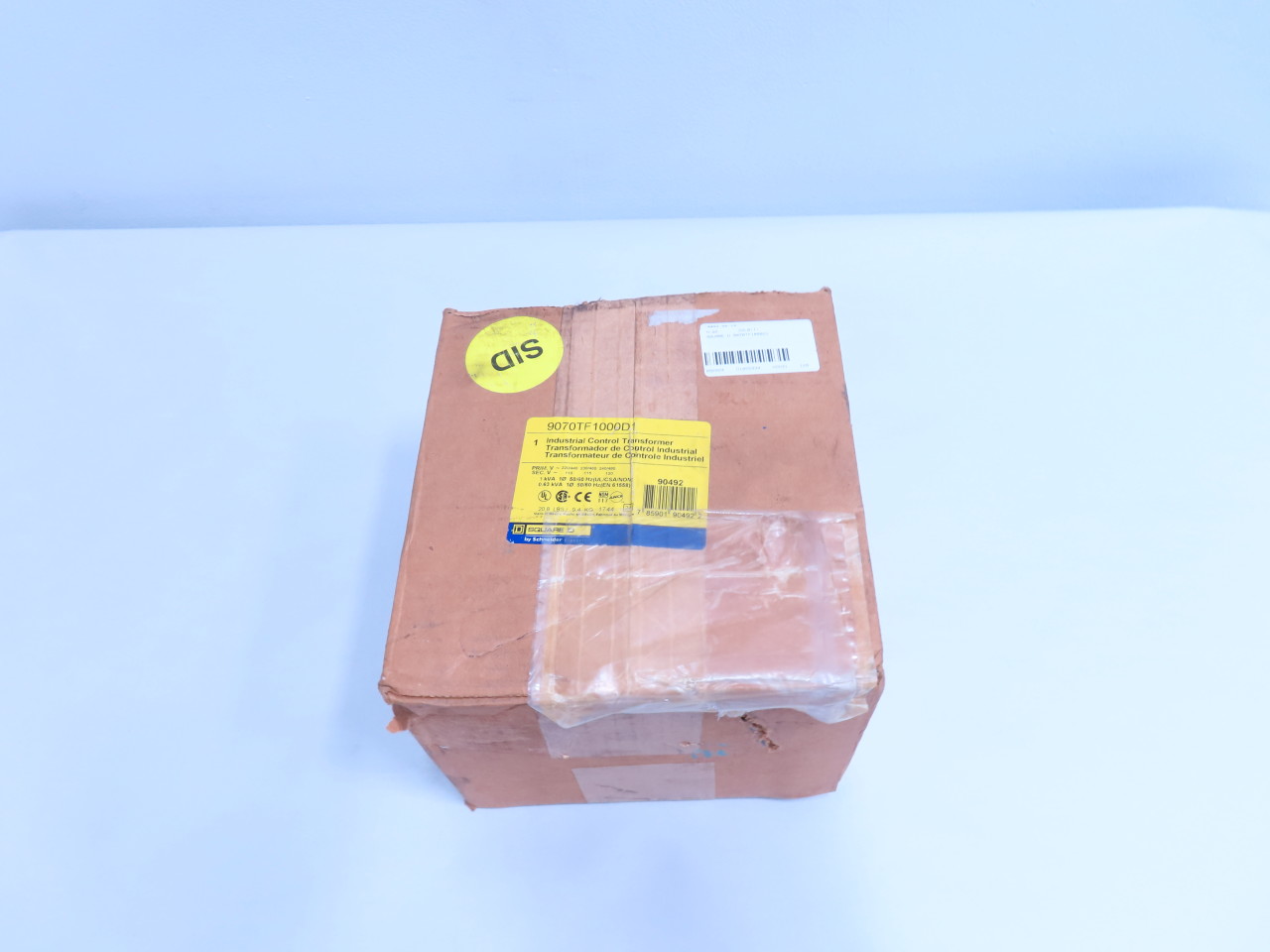 SQUARE D 9070TF1000D1 1PH 1KVA 240/480V-AC 120V-AC VOLTAGE TRANSFORMER