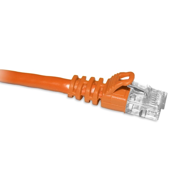 Cable de conexión Cat6 de 6 pies en naranja Enet con botas moldeadas a presión (UTP) - C6-OR-6-ENC