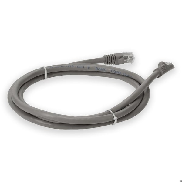 Cable de Red Cat6 Macho a Macho Recto con Botas, 1.5 pies - Gris