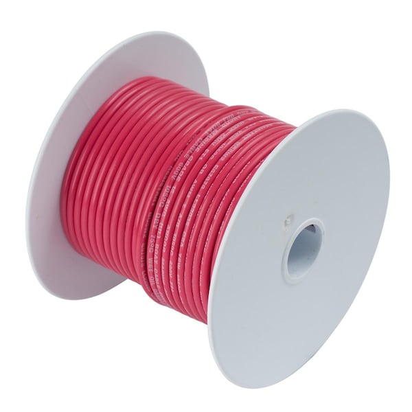 Cable Portátil Mejorado para Marino, 8 AWG, 1 Conductor, Rojo, Vinilo, Trenzado, 600V, 50 ft - UP1530438