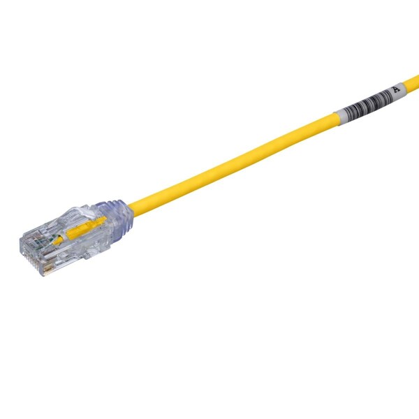 Cable UTP de Pequeño Diámetro de 6 ft, Calibre 28-AWG, Amarillo - KI3210193