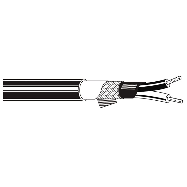 Cable de múltiples conductores Belden, 24 AWG, 2 C, Negro, EPDM, Strand, 300V CA, Interior, 500 ft - B8413