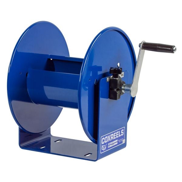 Coxreels Carrete de Almacenamiento de Cables, Operado a Mano, Color de Carrete Azul, Sin Longitud de Cable - 112Y-4