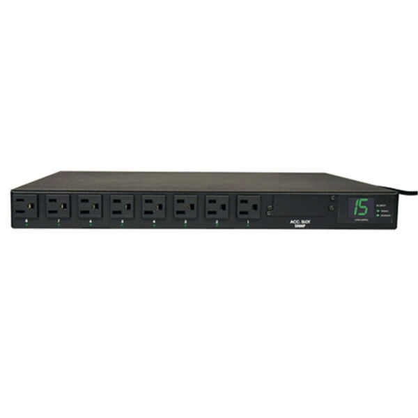 Tripp Lite Medidor 15A Multi Salida PDU - 8 x NEMA 5-15R - 1.8kVA - Montaje en Rack de 1U - PDUMH15AT