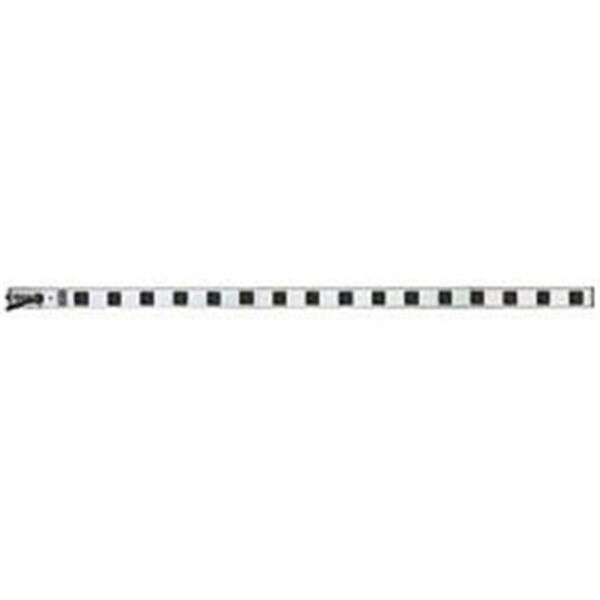 Regleta de energía Tripp Lite, con supresor de picos, 16 salidas 5-15R, 5-15P, 15 ft., Negro/Plata - PS-4816