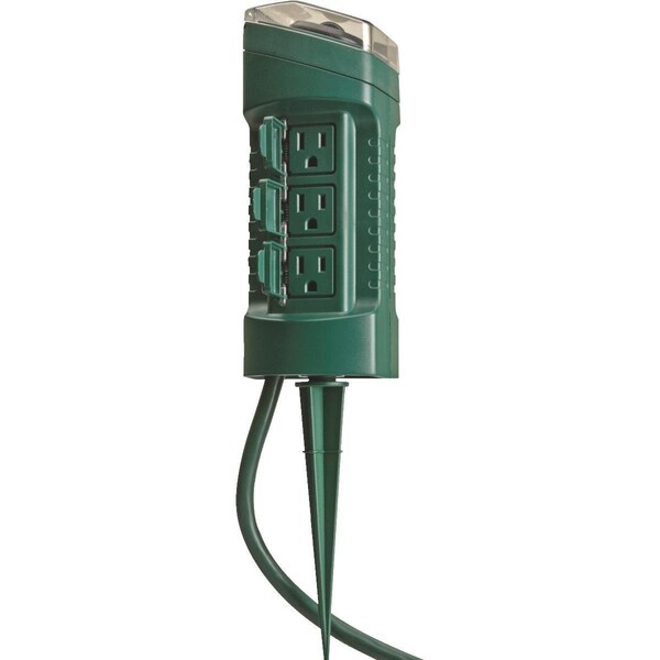 Temporizador exterior Supershine Woods Power Stake, Verde