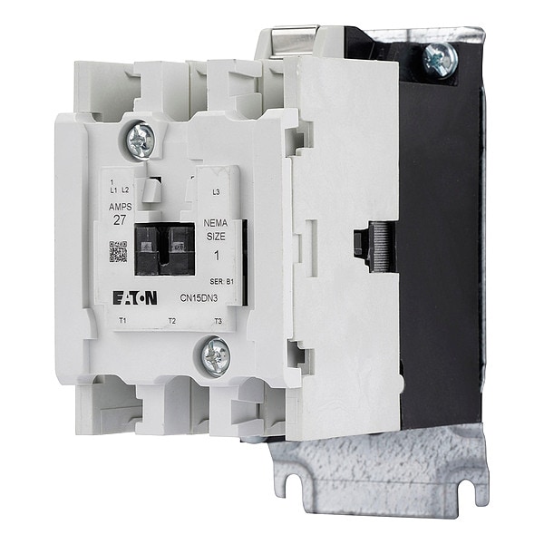 Contactor magnético no reversible de 120VAC Eaton Cutler-Hammer de 3 polos y 27 amperios NEMA 1 - CN15DN3AB.