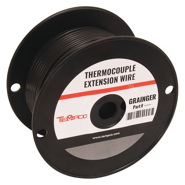 Alambre de Extensión para Termopar Tempco, Tipo JX, Calibre 20AWG, Sólido, 250 pies - TCWR-1009