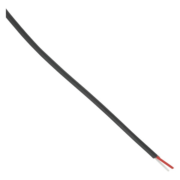 Cable de Termopar Tipo J Dwyer Instruments, 100 metros en carrete, aislamiento FEP, 200 grados Celsius, cubierta exterior negra, calibre 24 AWG, 0.20 SQMM - A-TC-J100-FEP