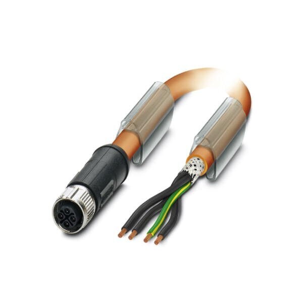 Conector de alimentación Phoenix Contact SAC-4P- 5 0-PUR/M12FSS PE SH - 1424098