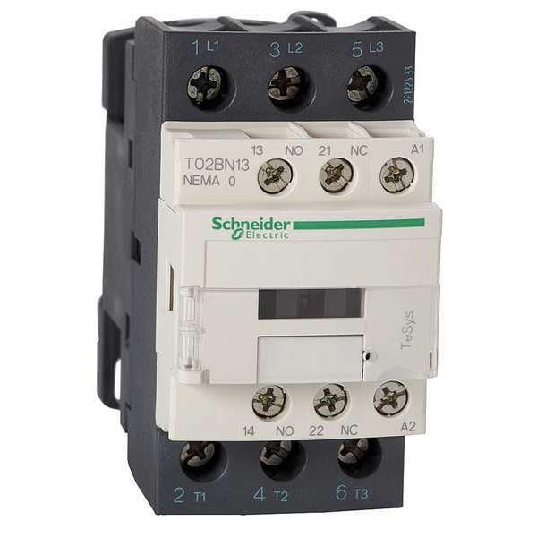 Contacto magnético no inversor Schneider Electric 120VCA 3P 18A NEMA 0 - T02BN13G7
