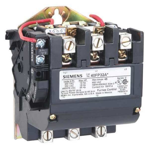 Contacto magnético no reversible Siemens 220-240VAC 3P 45A NEMA 2 - 40FP32AG