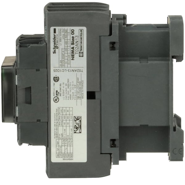 Contactor magnético no inversor Schneider Electric 120VAC 3P 9A NEMA 00 - T02AN13G7