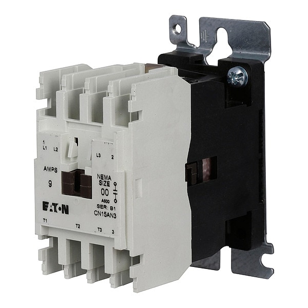 Contactador Magnético No Reversible de 120VCA 3P 9A NEMA 00 - CN15AN3AB de Eaton