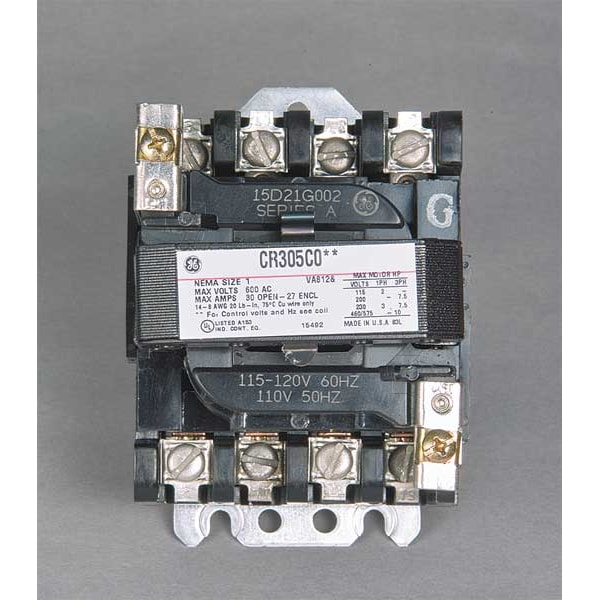 Contactador magnético no reversible de 120VCA 3P 18A NEMA 0 - CR305B002