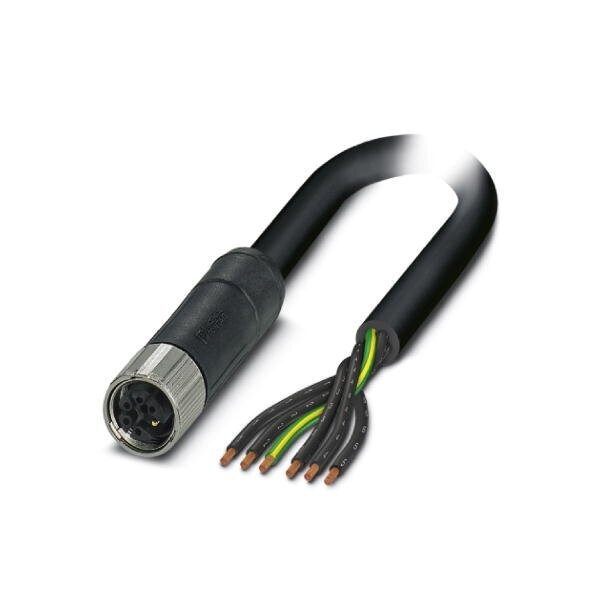 Cable de alimentación Phoenix Contact SAC-6P- 3 0-PVC/M12FSM PE - 1414914