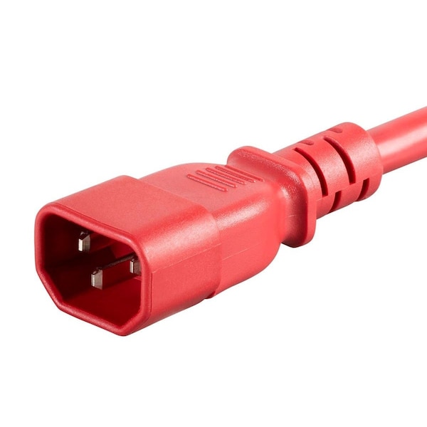 Cable de alimentación resistente Monoprice - IEC 60320 C14 a IEC 60320 C15_ 14AWG_ 15A_ S - 33652