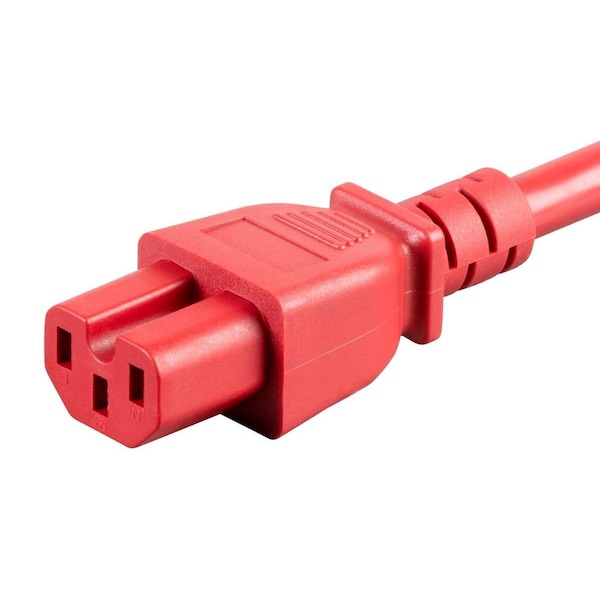 Cable de alimentación resistente Monoprice - IEC 60320 C14 a IEC 60320 C15_ 14AWG_ 15A_ S - 33652