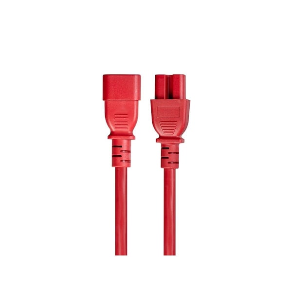 Cable de alimentación resistente Monoprice - IEC 60320 C14 a IEC 60320 C15_ 14AWG_ 15A_ S - 33652