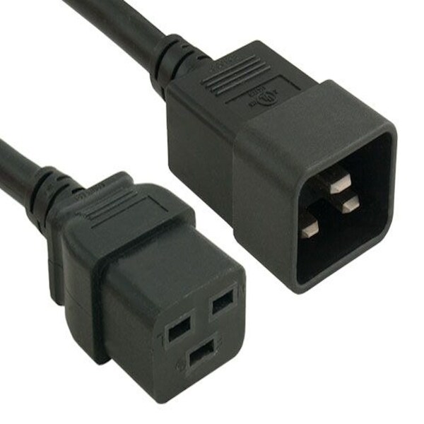 Cable de alimentación Sanoxy de 10 pies, 14 AWG, 15A, 250V IEC320 C20 a IEC320 C19 - SNX-CBL-LDR-PW122-1210