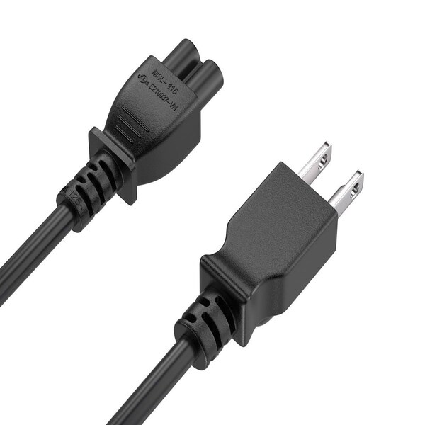 Paquete de 2 cables de corriente alterna de 3 pies para portátil de 3 clavijas IEC320 C5 a NEMA 5-15P - SNX-CBL-LDR-PW111-1203