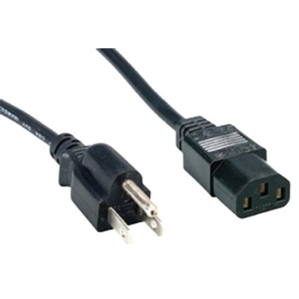 Cable de corriente estándar para PC Comprehensive PWC-BK-10 de 10 pies - Negro