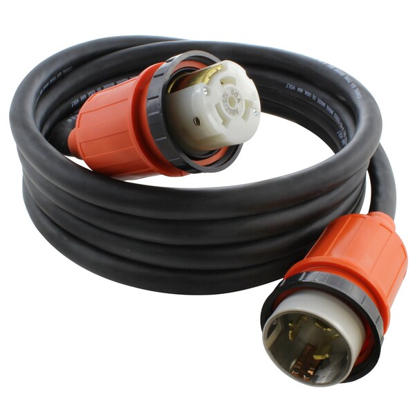 Cable de corriente de goma para barco marino de 25 pies 6/4 SOOW NEMA SS2-50 50A 125/250V - MSS2PR-025