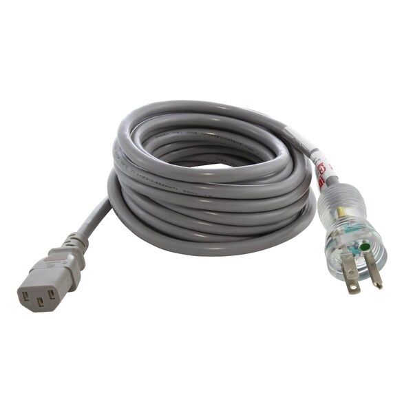 Cable de corriente de grado médico de 15 pies y 13A con conector IEC C13 - MD13AC13-180