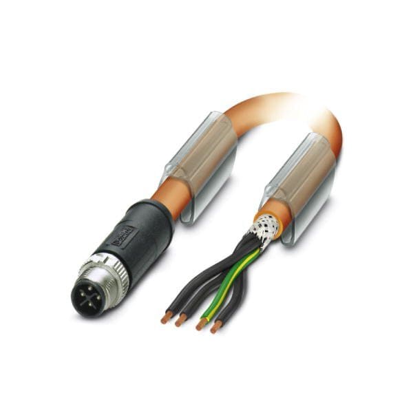 Conector de alimentación SAC-4P-M12MSS/ 3 0-PUR PE SH de Phoenix Contact - 1424105