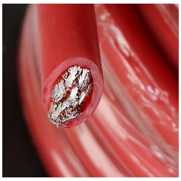 Cable de Cobre de Aluminio Rojo de Calibre 0 de 50 pies Deejay Led - TBH050REDALUMCOP