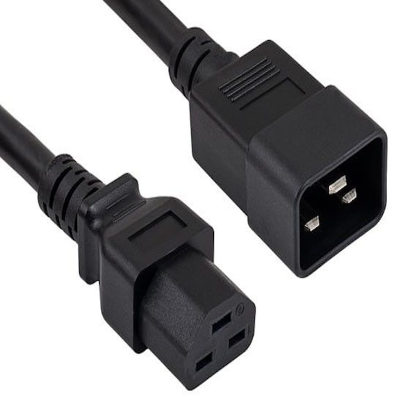 Cable de corriente pesado de 4 pies 12 AWG 20A 250V de Sanoxy de IEC320 C20 a IEC320 C21
