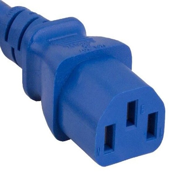 Cable de alimentación 6ft 14 AWG 15A 250V de Sanoxy de IEC320 C20 a IEC320 C13, Azul