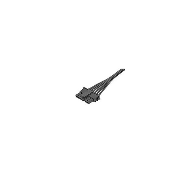 Cable de corriente DC Molex Micro-Fit Ots, ensamblado de cable de 300 mm y 6 contactos en negro