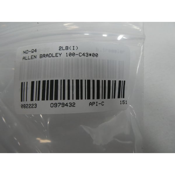 Contactor de CA Allen Bradley 120V-AC 85A AMP 30KW - 100-C43*00