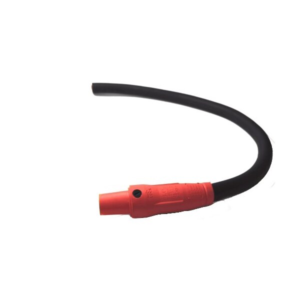 Pigtail Type W de 400A 4/0 AWG Serie 16 Hembra Camlock a Blunt 3 pies, Rojo