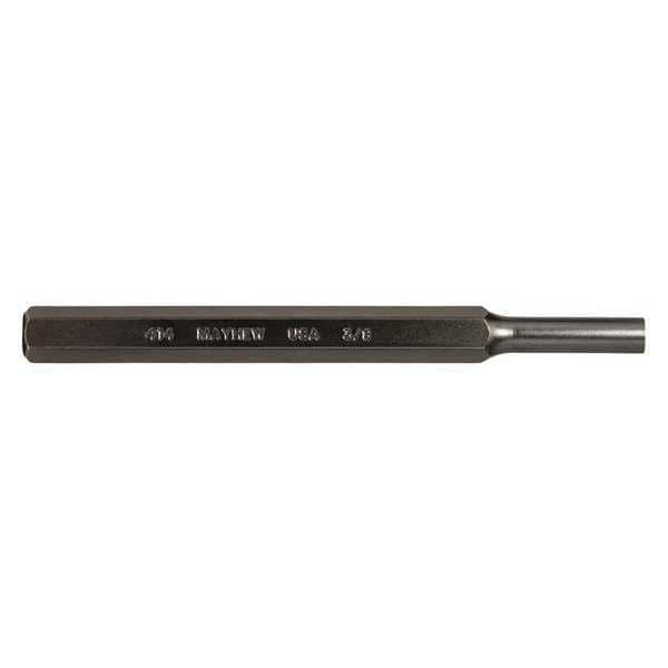 Mayhew Pro Pin Punch, 6in L, 3/8in Tip, Steel, BO - 21105