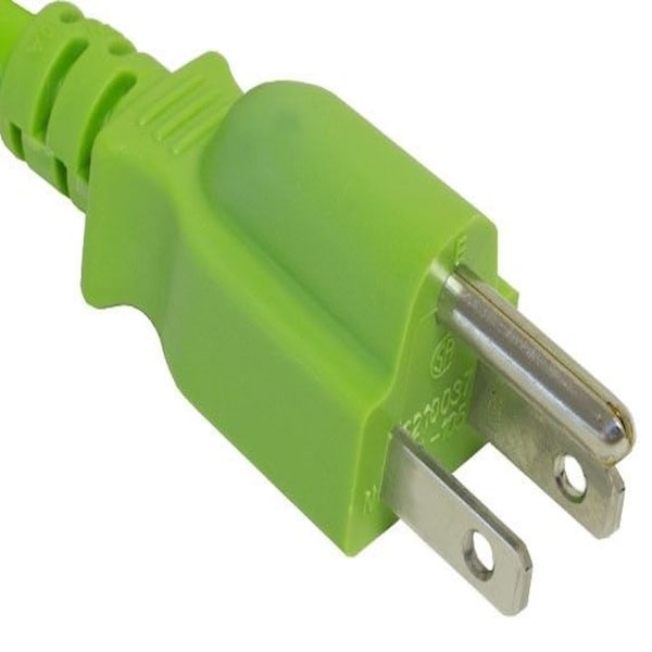 Sanoxy Cable de Alimentación Universal de 6 pies 18 AWG IEC320 C13 a NEMA 5-15P, Verde