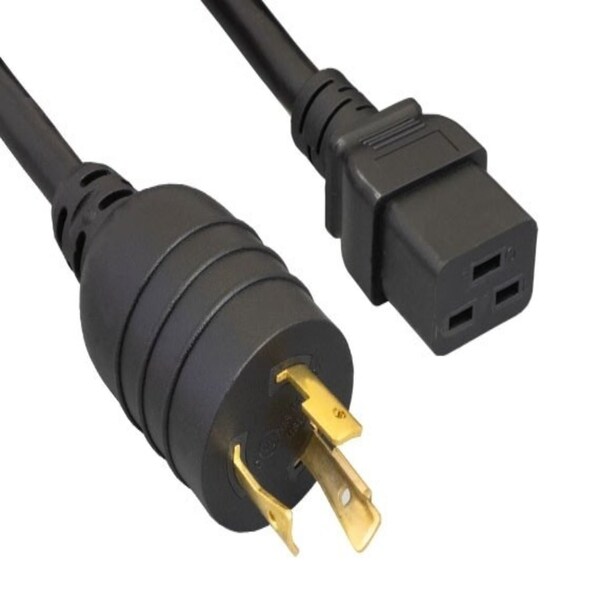 Cable de corriente pesado Sanoxy de 15 pies 12 AWG 20A 125V NEMA L5-20P a IEC 320 C19, negro