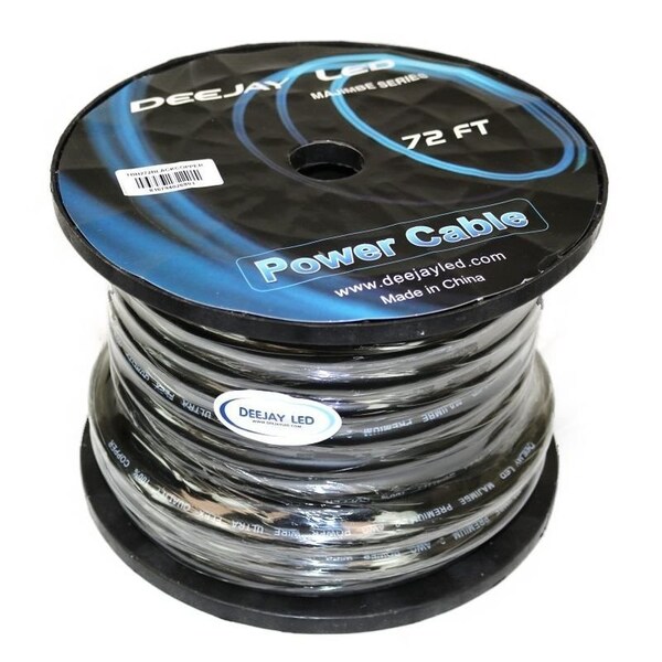 Cable de Alimentación de Cobre Puro 2 GAUGE 72 FT para Amplificadores de Audio Vehicular Negro - TBH272BLACKCOPPE