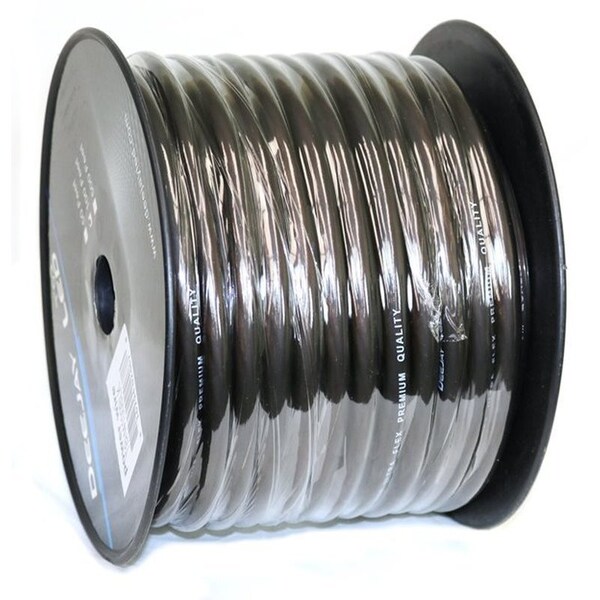 Cable de Alimentación para Amplificador de Coche Deejay Led de 100 pies Calibre 4 CCAW NEGRO - TBH4100BLK