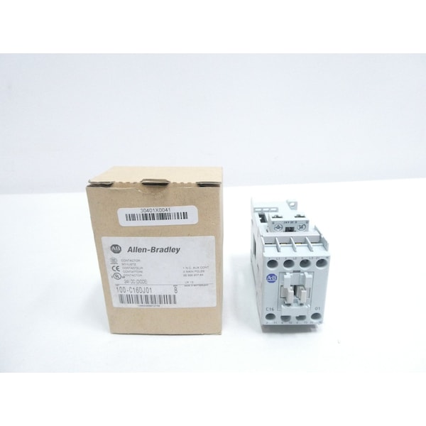 Contactor de CA de 10HP 30A 24V-DC - 100-C16DJ01 de Allen Bradley