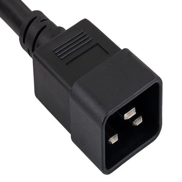 Cable de corriente pesado Sanoxy de 8 pies 12 AWG 20A 250V de IEC320 C20 a IEC320 C21