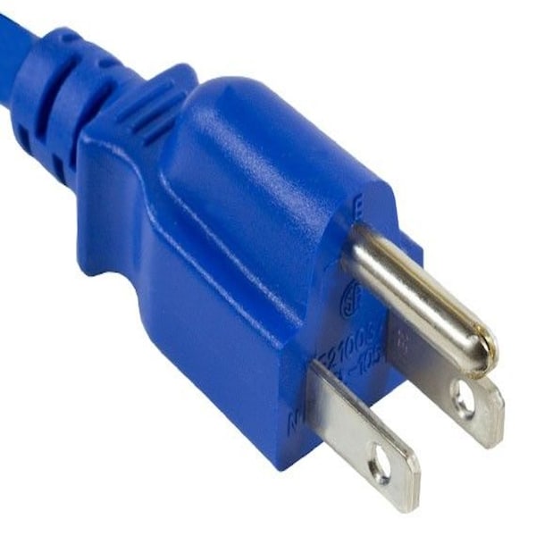 Cable de alimentación universal Sanoxy 4ft 18 AWG IEC320 C13 a NEMA 5-15P, Azul