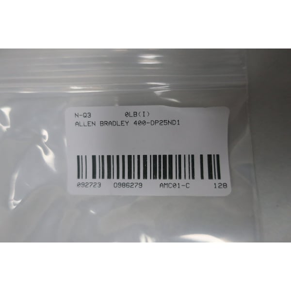 Allen Bradley CONTACTOR DE PROPÓSITO DEFINIDO 120V-AC 25A AMP - 400-DP25ND1