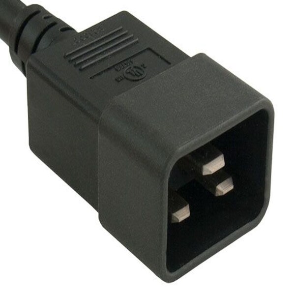Cable de alimentación Sanoxy de 2 pies 14 AWG 15A 250V IEC320 C20 a IEC320 C19 - SNX-CBL-LDR-PW122-1202