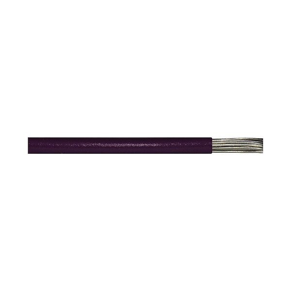 Cable de Plomo de Alta Temperatura y Voltaje Zoro Select, 22AWG, Morado, 10 pies - WXP-1180-22/19-7-10