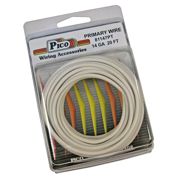 Accesorios de cableado Pico de cable primario, 14 AWG, blanco, paquete de 20 - 81147PT
