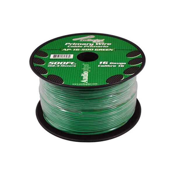 Alambre Primario Nippon, 16 AWG, 1 Conductor C, Verde, 500 pies - AP16500GR