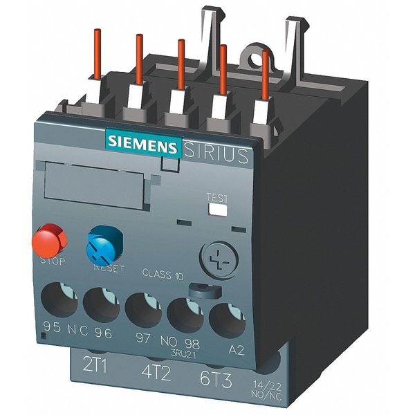 Relevador de sobrecarga Siemens, 0.28 a 0.40A, 3P, Clase 10 - 3RU21160EB0
